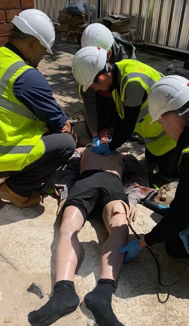 First aid at work practical casualty care training