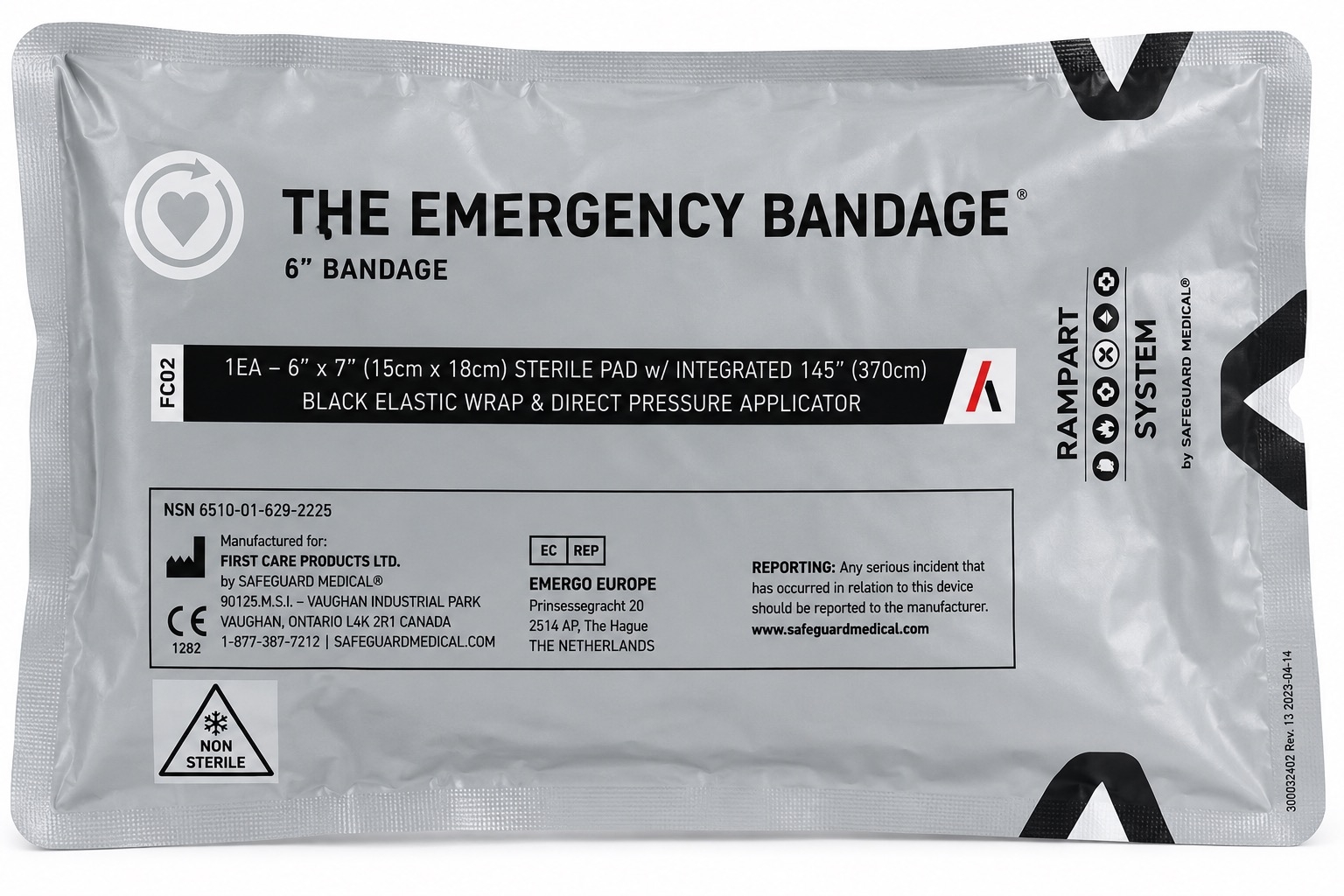 The Emergency Bandage 6 inch pack