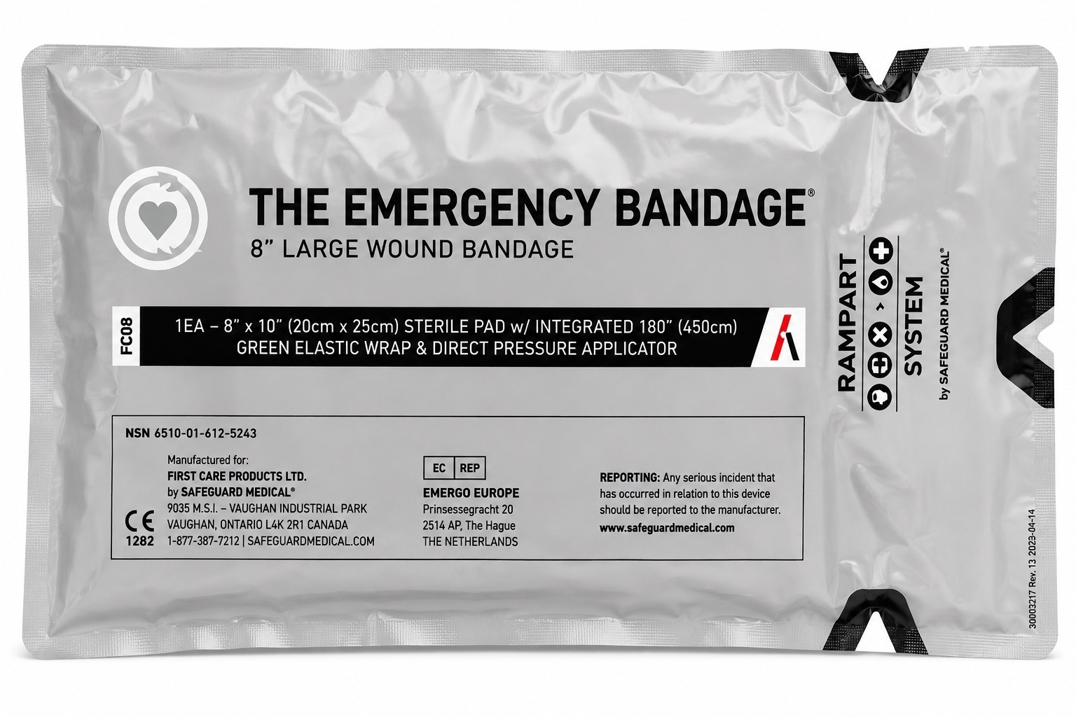 The Emergency Bandage 8 inch pack