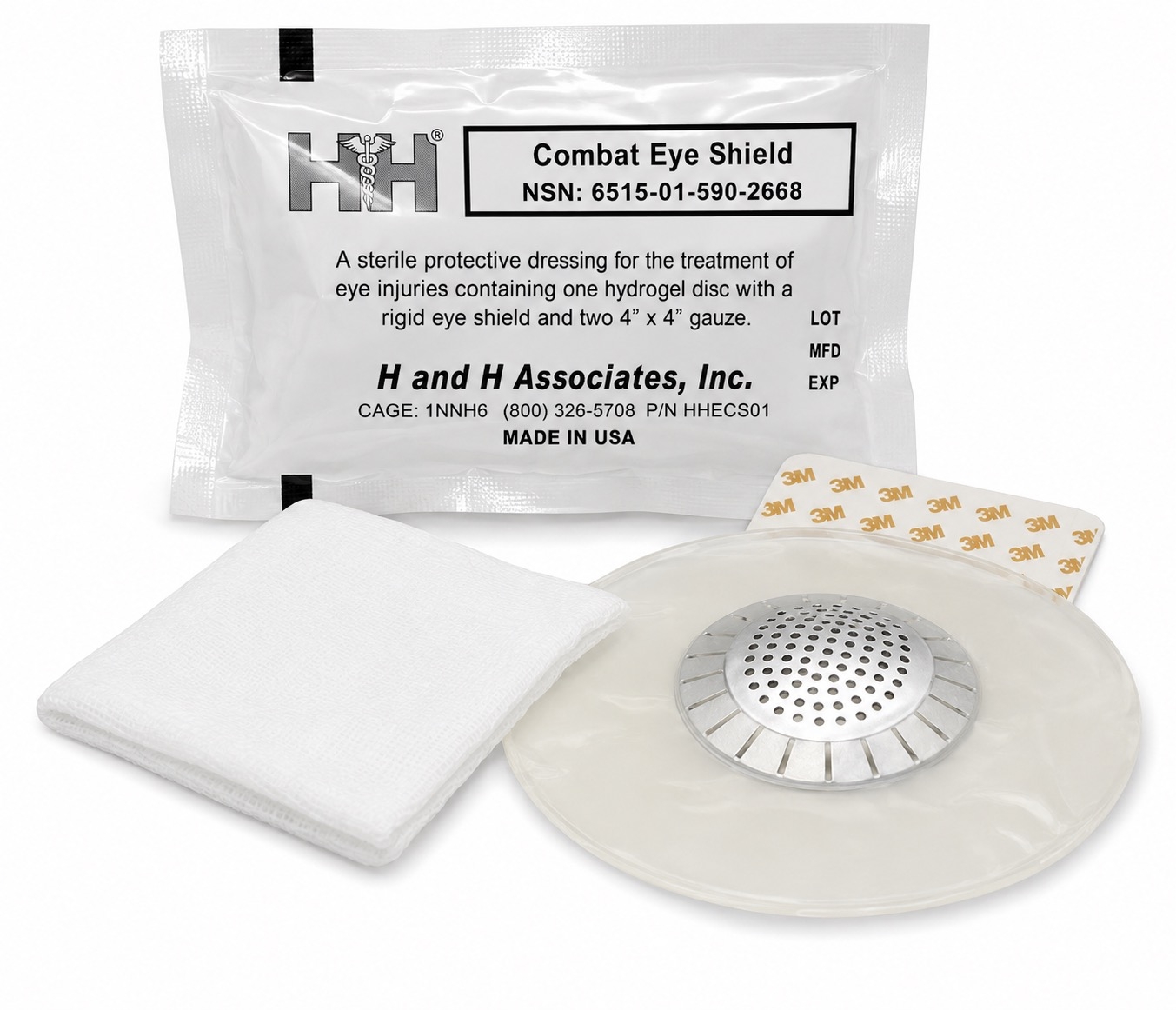 Combat Eye Shield and dressing kit